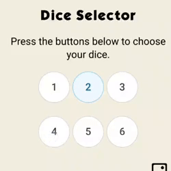 Use dice buttons like in the mobile version
